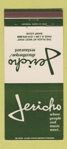 Matchbook Cover - Jericho Disco Restaurant ST Louis MO 30 Strike