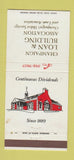 Matchbook Cover - Champaign Loan and Building Association IL 30 Strike