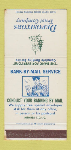 Matchbook Cover - Depositors Trust Augusta Skowhegan Wicasset ME 30 Strike