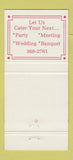 Matchbook Cover - The Savoy Toronto ON 30 Strike