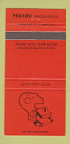Matchbook Cover - Hondo Specialties South Gate CA die supply press 30 Strike