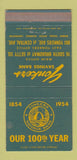 Matchbook Cover - Yonkers Savings Bank NY 1954 WEAR 30 Strike