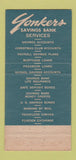 Matchbook Cover - Yonkers Savings Bank NY 1954 WEAR 30 Strike