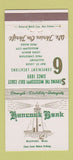 Matchbook Cover - Hancock Bank Gulfport MS 30 Strike