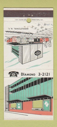 Matchbook Cover - County National Bank Middletown NY 30 Strike