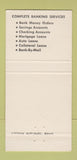Matchbook Cover - Lincoln National Bank Santa Rosa CA 30 Strike