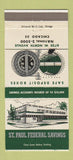 Matchbook Cover - St Paul Federal Savings Chicago IL 30 Strike