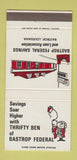 Matchbook Cover - Bastrop Federal Savings LA 30 Strike