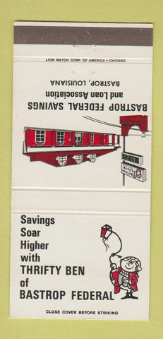 Matchbook Cover - Bastrop Federal Savings LA 30 Strike