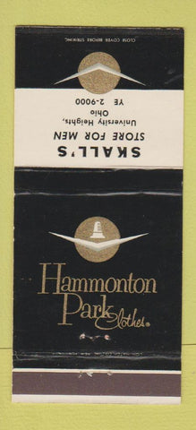 Matchbook Cover - Hammonton Park Clothes Skall's University Heights OH 30 Strike