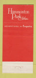 Matchbook Cover - Hammonton Park Clothes Skall's University Heights OH 30 Strike