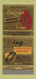 Matchbook Cover - King Fifth Wheel Company Philadelphia PA 1954 WEAR 30 Strike