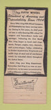 Matchbook Cover - King Fifth Wheel Company Philadelphia PA 1954 WEAR 30 Strike