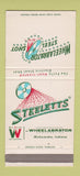 Matchbook Cover - Steeletts Wheelabrator Mishawaka IN SAMPLE 30 Strike