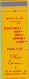 Matchbook Cover - Village Epicurean Solana Beach CA WEAR