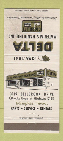 Matchbook Cover - Clark Fork Lifts Delta Memphis TN WEAR #1 30 Strike
