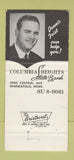 Matchbook Cover - Columbia Hights State Bank Minneapolis MN WEAR 30 Strike