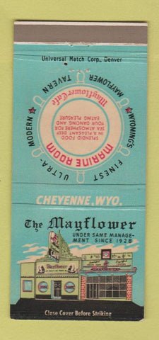 Matchbook Cover - Mayflower Restaurant Cheyenne WY 30 Strike