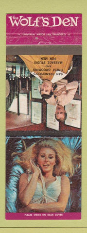 Matchbook Cover - Wolf's Den San Francisco CA massage girlie salon