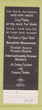 Matchbook Cover - Wolf's Den San Francisco CA massage girlie salon