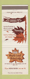 Matchbook Cover - Maple Leaf Motor Lodge Tonawanda NY