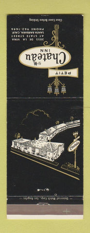 Matchbook Cover - Petit Chateau Inn Santa Barbara CA