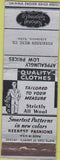 Matchbook Cover - Natioanl Tailoring Co Atkinson NE wear