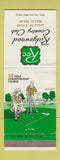 Matchbook Cover - Ridgewood Country Club Waco TX