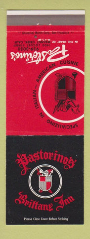 Matchbook Cover - Pastorino's Brittany Inn Walnut Creek CA