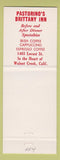 Matchbook Cover - Pastorino's Brittany Inn Walnut Creek CA