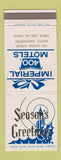 Matchbook Cover - Imperial 400 Motel Seattle WA Christmas