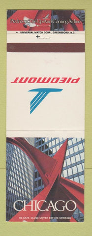 Matchbook Cover - Piedmont Airlines Chicago IL
