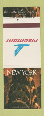 Matchbook Cover - Piedmont Airlines New York City