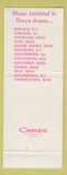 Matchbook Cover - Tall Girls Clothes Schaumburg Chicago IL Troy Flint MI