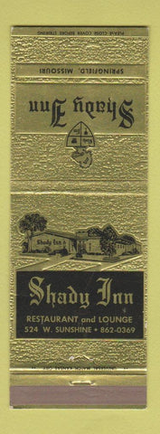 Matchbook Cover - Shady Inn Springfield MO restaurant