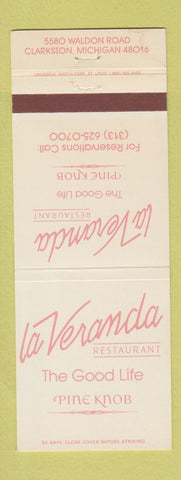 Matchbook Cover - La Veranda Restaurant Clarkston MI WORN