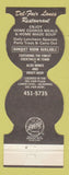 Matchbook Cover - Del Fair Lanes Bowling Cincinnati OH BPAA Jewelite