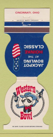Matchbook Cover - Western Bowling Hoinke Classic Cincinnati OH