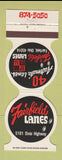 Matchbook Cover - Fairfield Lanes bowling Fairfield OH