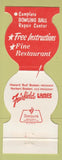 Matchbook Cover - Fairfield Lanes bowling Fairfield OH