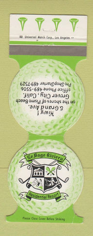Matchbook Cover - Sage Riviera Resort Grover City CA golf