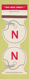 Matchbook Cover - University Nebraska Cornhuskers Football 1982 York NE Bank