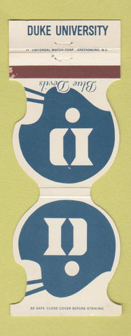 Matchbook Cover - Duke University Blue Devils Football 1982 Bank Durham NC