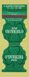 Matchbook Cover - O'Durkins Pub Seminole FL