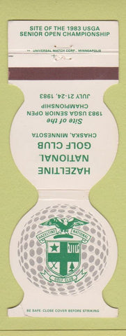 Matchbook Cover - Hazeltine National Golf Club Chaska MN