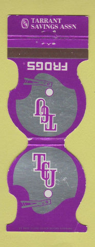 Matchbook Cover - TCU Horned Frogs Football 1979 Tarrant Savings WEAR