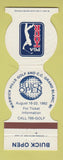 Matchbook Cover - PGA Tour Golf Buick Open Warwick Hills Grand Blanc MI 1982
