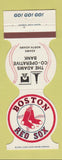 Matchbook Cover - Boston Red Sox Baseball Adams COOP Bank MA 1981