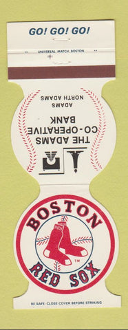 Matchbook Cover - Boston Red Sox Baseball Adams COOP Bank MA 1981