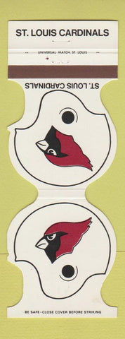 Matchbook Cover - St Louis Cardinals Football 1977 Bank Florissant MO